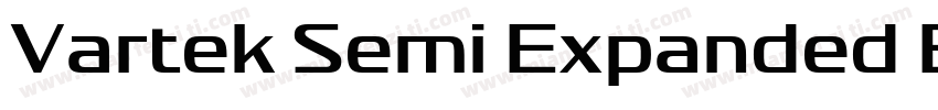 Vartek Semi Expanded Bold字体转换